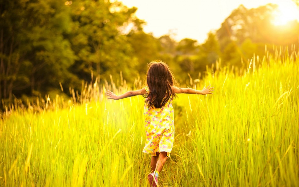 child running